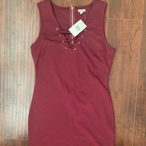 Guess dress - maroon, new w/ tags